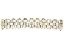 Victorian Silver Wide Bracelet