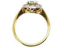 Edwardian 18ct Gold & Platinum, Diamond Cluster Ring