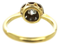 Edwardian 18ct Gold & Platinum, Diamond Cluster Ring