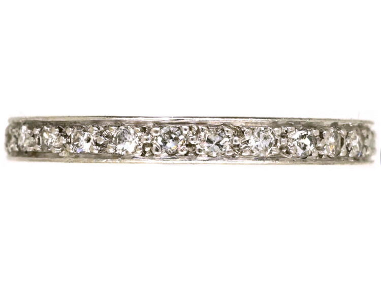 Art Deco Platinum & Diamond Eternity Ring