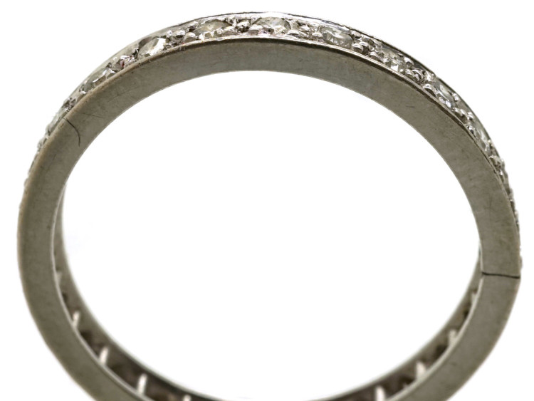 Art Deco Platinum & Diamond Eternity Ring