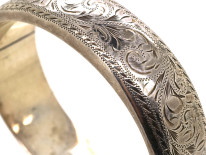 Silver Engraved Bangle