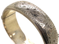 Silver Engraved Bangle