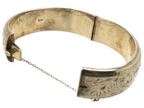 Silver Engraved Bangle
