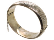Silver Engraved Bangle