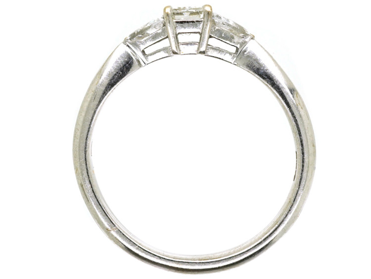 18ct White Gold & Diamond Three Stone Ring