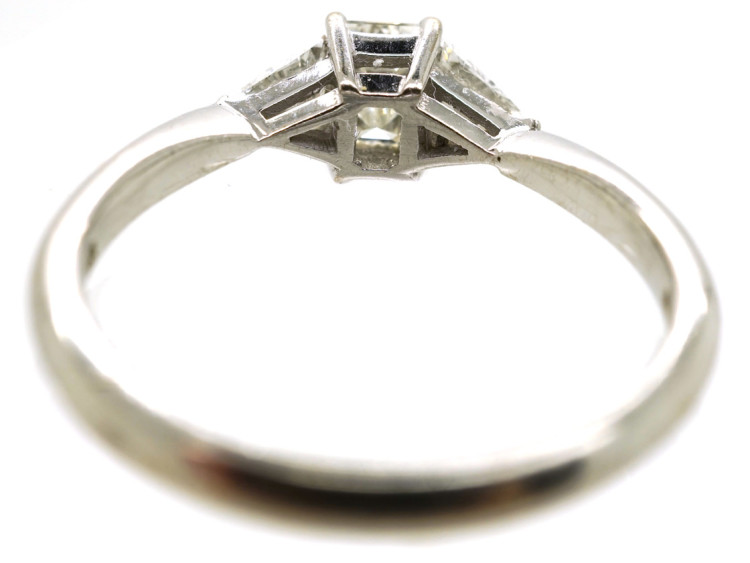 18ct White Gold & Diamond Three Stone Ring