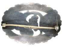 Retro Silver Flower Brooch by Georg Jensen