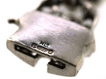 Silver & Paste Flower Motif Bracelet