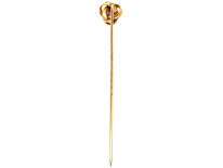 Edwardian 14ct Gold & Ruby Knot Tie Pin