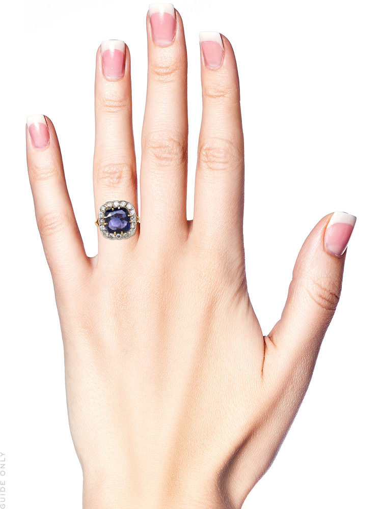 Edwardian 18ct Gold, Sapphire & Diamond Ring