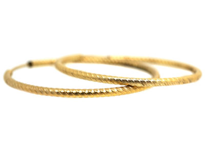 9ct Gold Hoop Earrings
