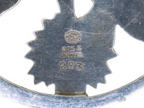 Silver Moonlight Blossom Brooch by Arno Malinowski for Georg Jensen