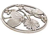 Silver Moonlight Blossom Brooch by Arno Malinowski for Georg Jensen