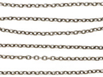 Victorian Silver Chain With Dog Clip Clasp