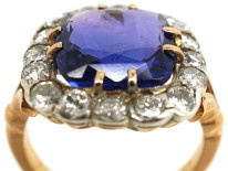 Edwardian 18ct Gold, Sapphire & Diamond Ring