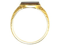 18ct Gold Early Victorian Signet Ring Set with a Carnelian