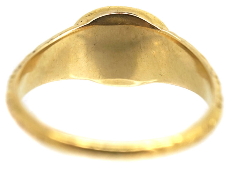 18ct Gold Early Victorian Signet Ring Set with a Carnelian