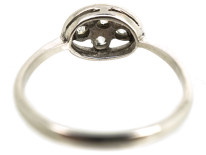 Art Deco 18ct White Gold Ring Set With Four Diamonds