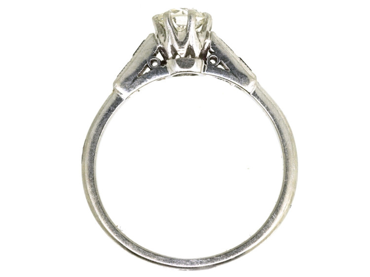 Art Deco Platinum, Ruby & Diamond Ring