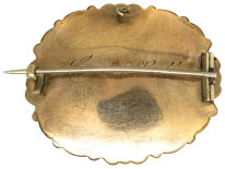 Victorian 15ct Gold Memorial Brooch