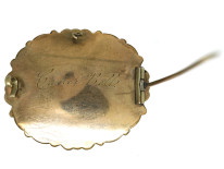 Victorian 15ct Gold Memorial Brooch