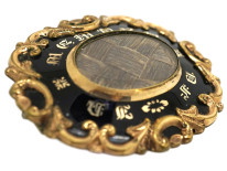 Victorian 15ct Gold Memorial Brooch