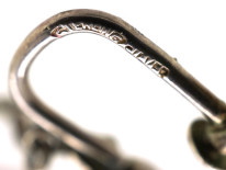 Art Deco Silver, Marcasite & Carnelian Drop Earrings