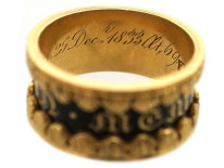 Early Victorian 18ct Gold Memorial Ring