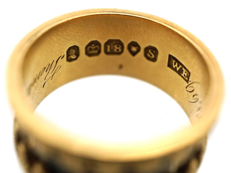 Early Victorian 18ct Gold Memorial Ring