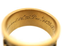 Early Victorian 18ct Gold Memorial Ring