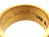 Early Victorian 18ct Gold Memorial Ring