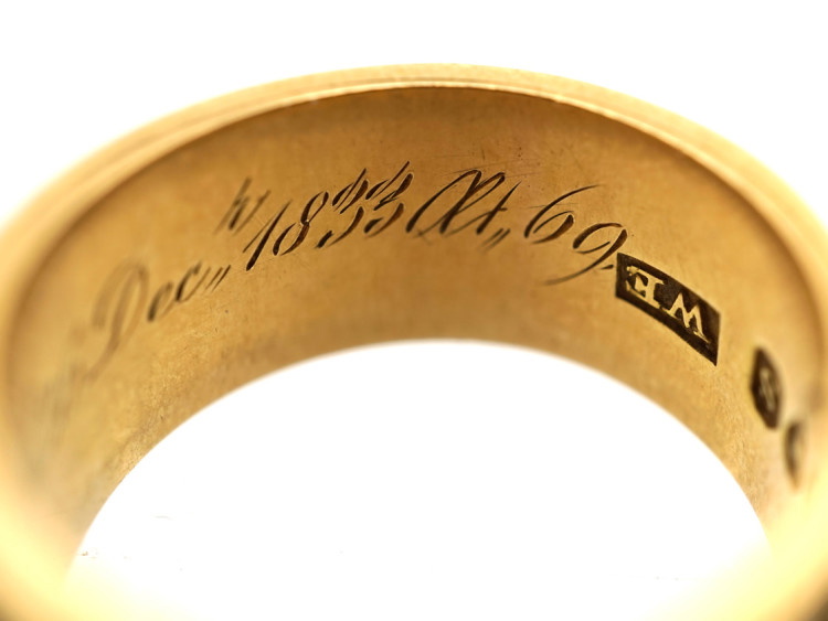 Early Victorian 18ct Gold Memorial Ring