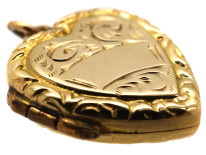 Edwardian 9ct Back & Front Heart Locket