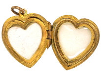 Edwardian 9ct Back & Front Heart Locket