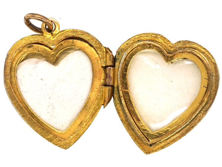 Edwardian 9ct Back & Front Heart Locket