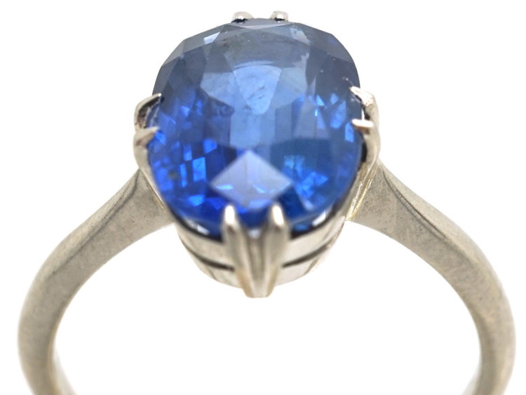 Art Deco Platinum & Sapphire Ring