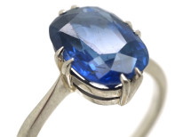 Art Deco Platinum & Sapphire Ring