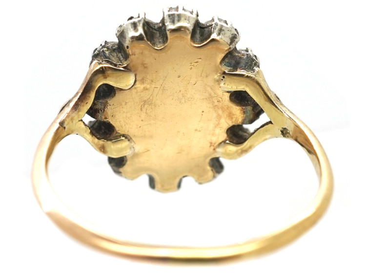 Georgian Rose Diamond Cluster Ring
