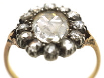 Georgian Rose Diamond Cluster Ring