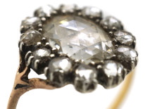 Georgian Rose Diamond Cluster Ring