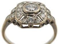 Art Deco 18ct White Gold Diamond Ring