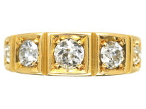 Victorian 18ct Gold Five Stone Diamond Ring