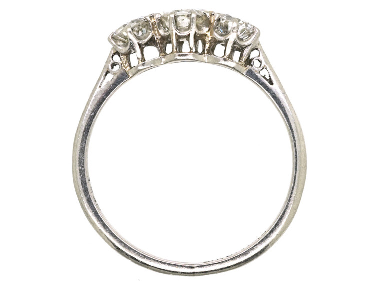 Platinum Three Stone Diamond Ring