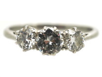 Platinum Three Stone Diamond Ring