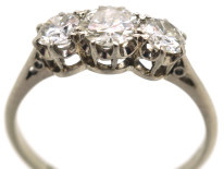 Platinum Three Stone Diamond Ring