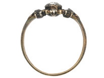 Georgian 18ct Gold & Silver Rose Diamond Ring
