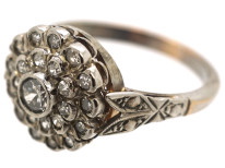 18ct White Gold Diamond Set Cluster Ring
