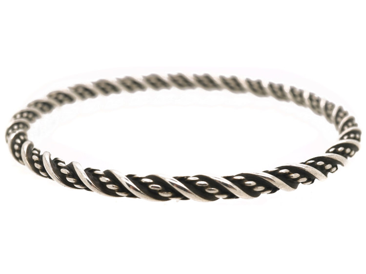 Silver Twist Bangle by Georg Jensen