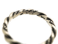 Silver Twist Ring Attributed to Georg Jensen
